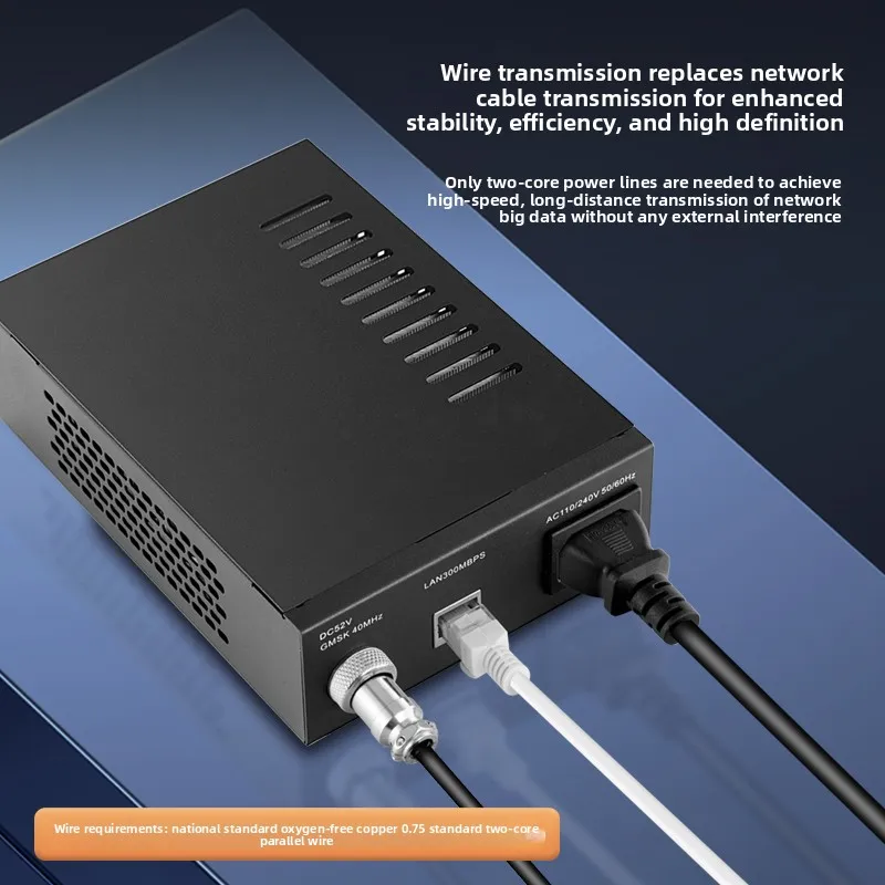 Monitoreo de interruptor POE de red PLC, significativo otro portador de energía, transmisión de cable, transceptor coaxial, corriente débil, potencia cat - imagen 4