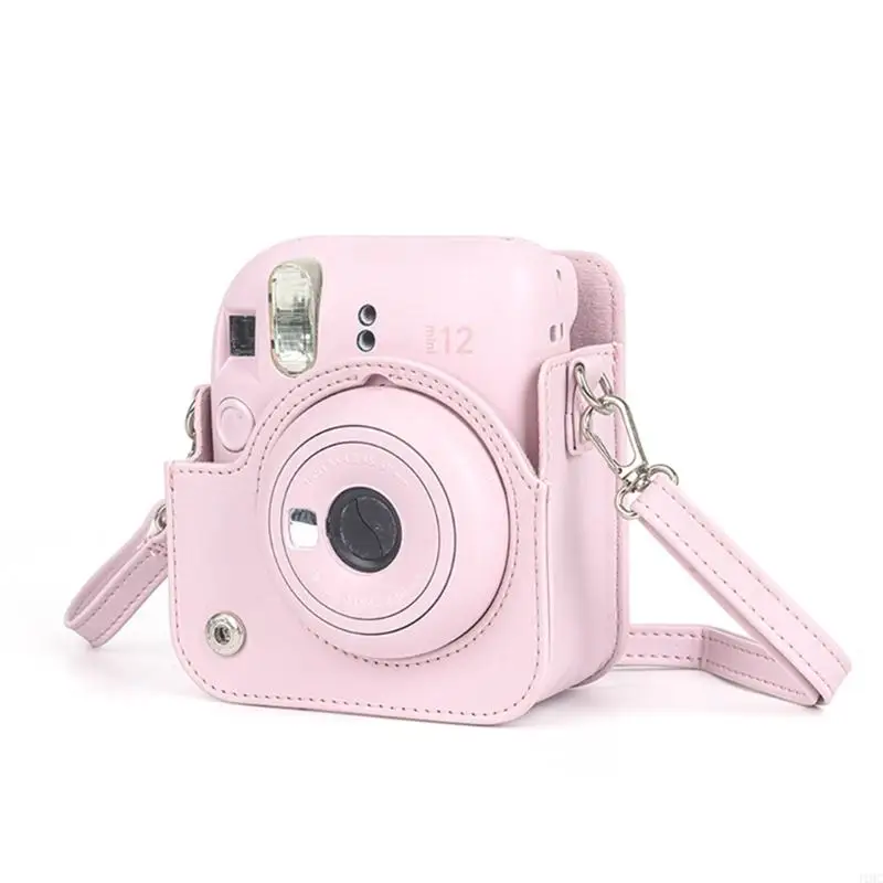 Bolsa cámara cuero J1HC PU para Mini 12 Cámara película instantánea - imagen 5