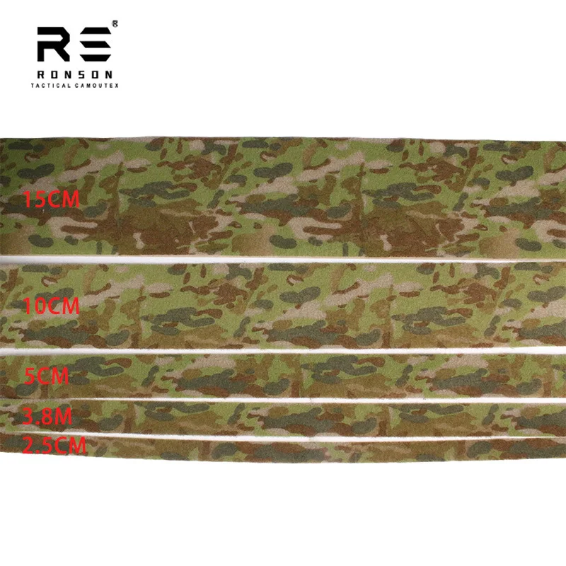 1/1, 5/2/2, 5 pulgadas de ancho AMCU nuevo camuflaje australiano DIY correa de sujeción de bucle cinta adhesiva mágica sin pegamento mochilas chaleco gorra costura - imagen 3