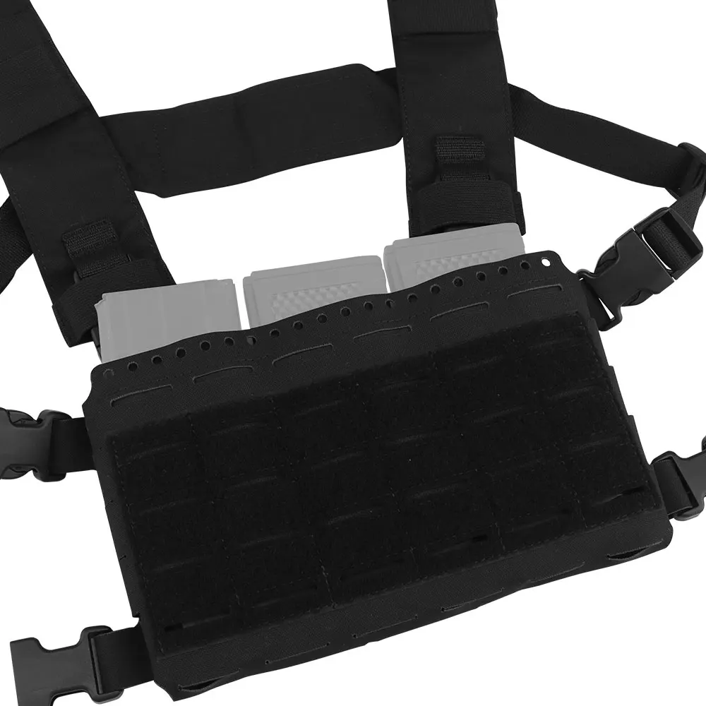 OPHIDIANTAC SSMK5 panel frontal colgante en el pecho Molle 5,56 chaleco de caza de tres bolsillos portador de tabla compatible con LV119 SPC JPC2.0 - imagen 5