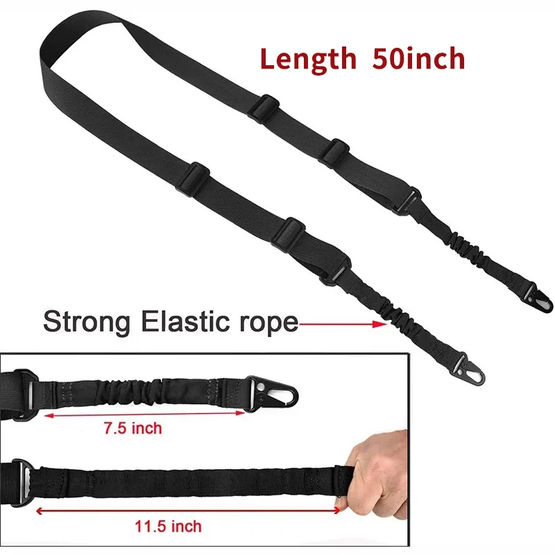 Eslinga táctica dos puntos para rifle – Nailon regulable - imagen 3