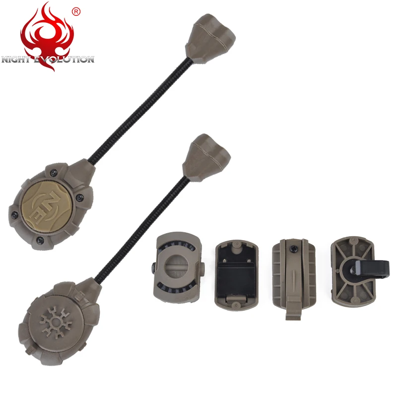 NE Airsoft-lámpara de casco láser IR, luz verde y roja, carga Mpls, 2 modos, linterna de casco militar rápida, lámpara de supervivencia al aire libre - imagen 5