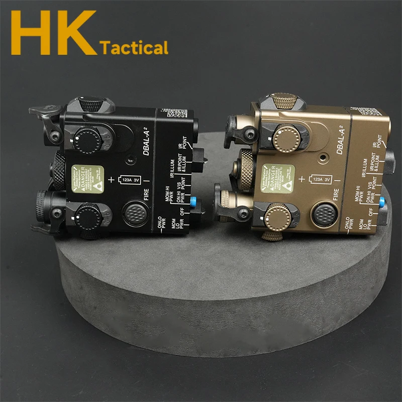 Indicador láser de Metal táctico Dbal A2 láser verde + láser IR + equipo de puntería de iluminación IR accesorios Airsoft de caza al aire libre - imagen 5
