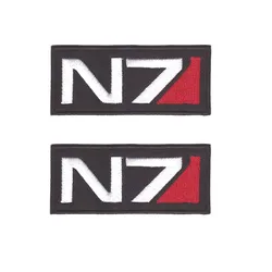 Parches N7 bordados para el brazo, insignia con gancho y bucle, rayas militares