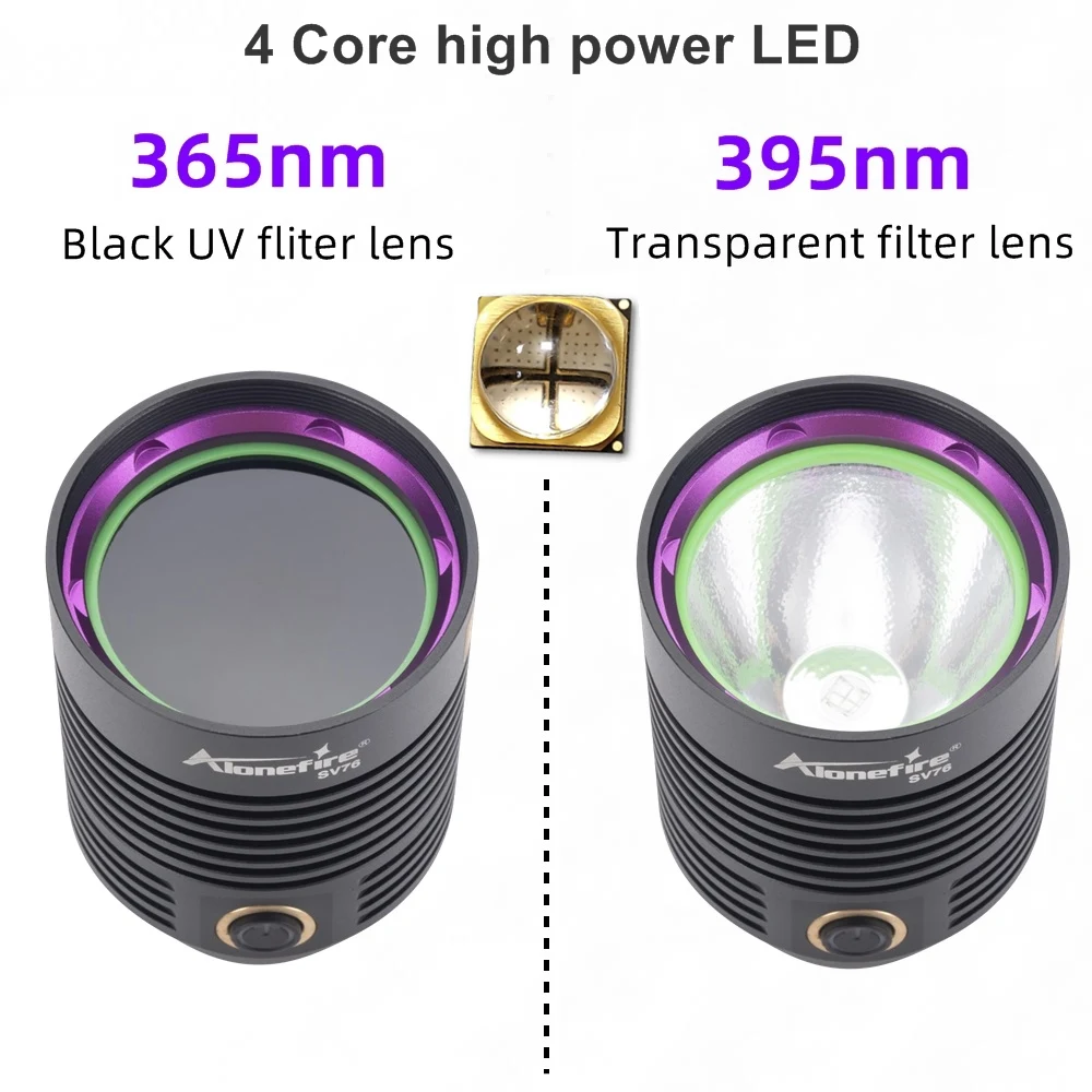 20W alto brillo 365nm UV LED luz negra de alta potencia DC 5V 2A luz ultravioleta alimentada por USB PCB resina curado lámpara de reparación de porcelana - imagen 2