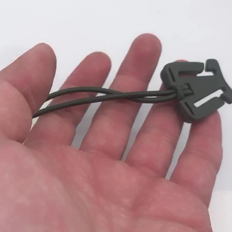 ELEMENT GEAR con hebilla colgante de cuerda elástica, hebilla triangular, hebilla de fijación de correas, clip de carrete de cordón, clip de correas - imagen 3