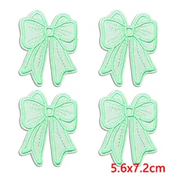 Parche termoadhesivo lazo brillante multicolor bordado para ropa