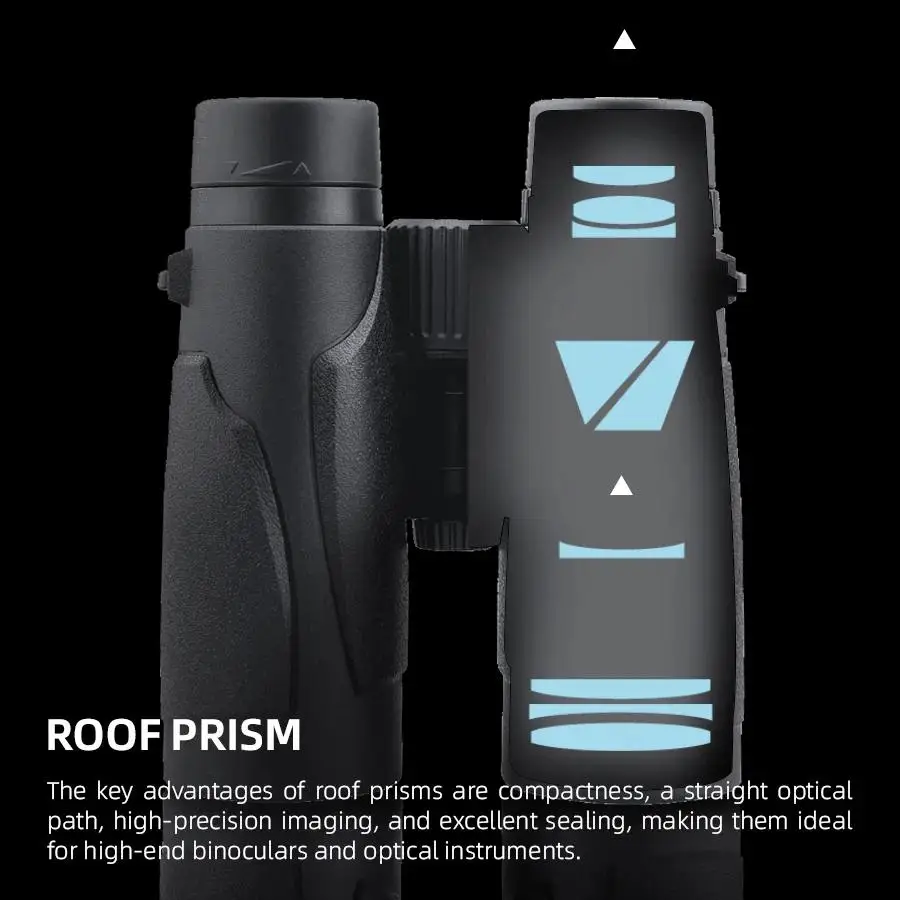 Victoptics 10x42/8x42 Binoculares Económicos con Óptica HD, Prisma de Techo con Revestimiento Múltiple, Ligeros para Caza, Viajes y Avistamiento de Aves - imagen 5