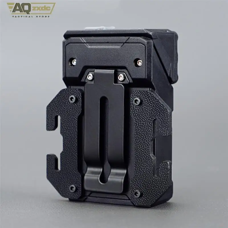 AQzxdc-luz de trabajo portátil táctica, herramienta EDC, Mini LED, herramientas para acampar al aire libre, senderismo, Base magnética giratoria, chaleco Molle, soporte para bolsa - imagen 5