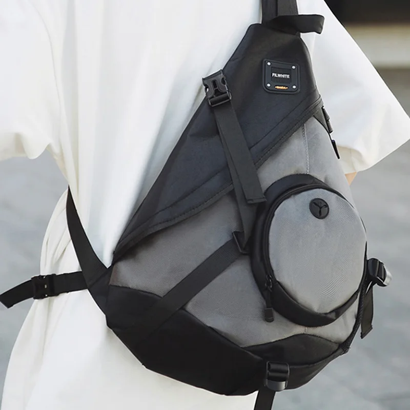 Mochila para acampar al aire libre, senderismo, ciclismo, entrenamiento de viaje para hombres, senderismo, bolso cruzado, Fitness, gimnasio, bolsa de pecho, bolsas de equipaje para estudiantes