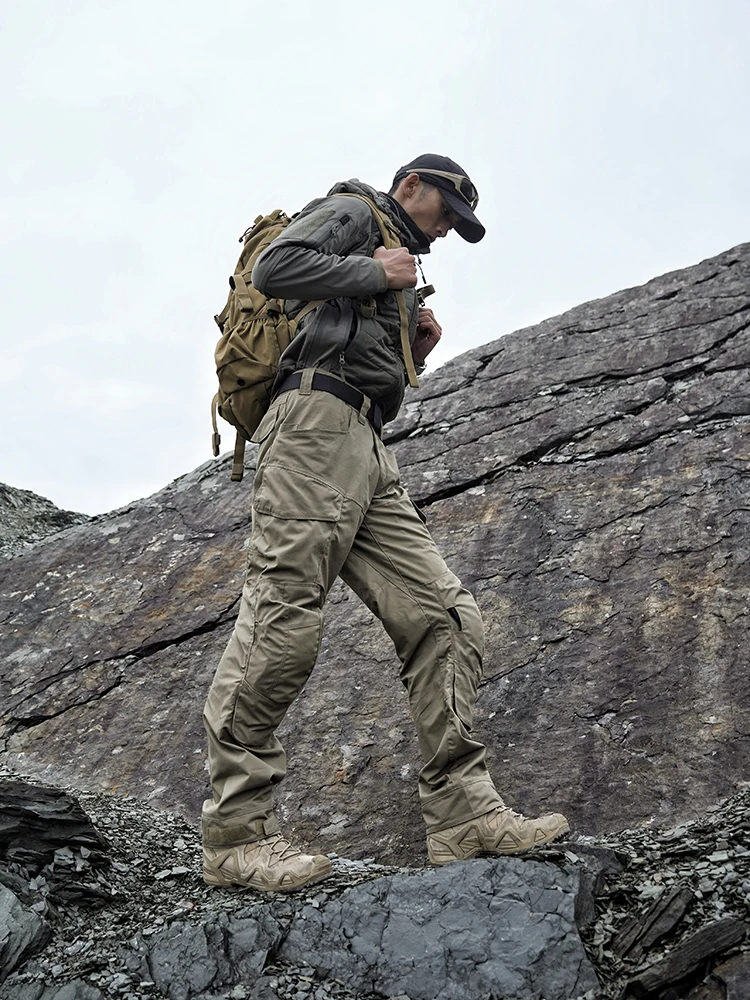 Pantalones tácticos de asalto de segunda generación, duraderos, impermeables, transpirables, pantalones de trabajo de combate para montañismo con rodilleras integradas - imagen 5