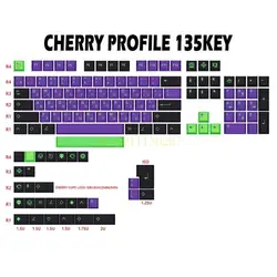 J1HC 135 Capas teclas para GK61/64/68/75/84/87/96/980/104/108 MX TECLO MECÁNICO DEL CAMPO