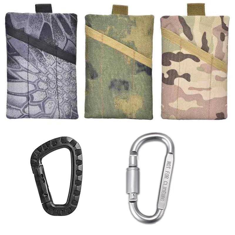 Mini cartera táctica para exteriores, cartera con llavero para tarjeta, monedero portátil de emergencia EDC, bolsa de herramientas militar para caza y senderismo - imagen 2