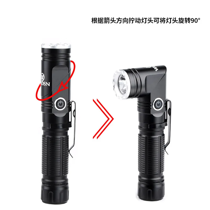 Linterna giratoria multifuncional para caza, equipo táctico brillante para acampar al aire libre - imagen 5