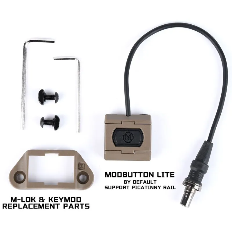 UN interruptor de botón caliente para riel de Picatiny, Control remoto, controlador de presión de doble función, Wapon de caza M300 M600, accesorios de luz - imagen 4