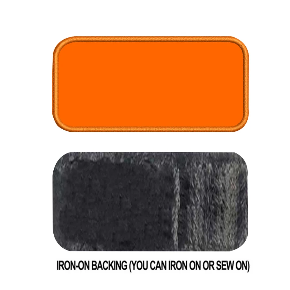 orange iron on