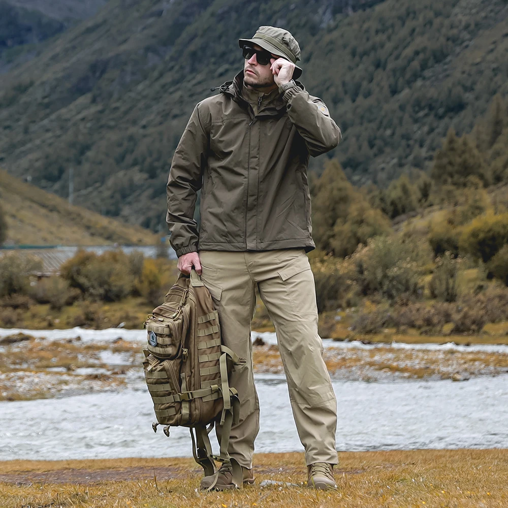 Emersongear etiqueta azul OCELOT chaqueta impermeable abrigo a prueba de viento deportes al aire libre Camping viajero senderismo prendas de vestir exteriores EMB9750 - imagen 5