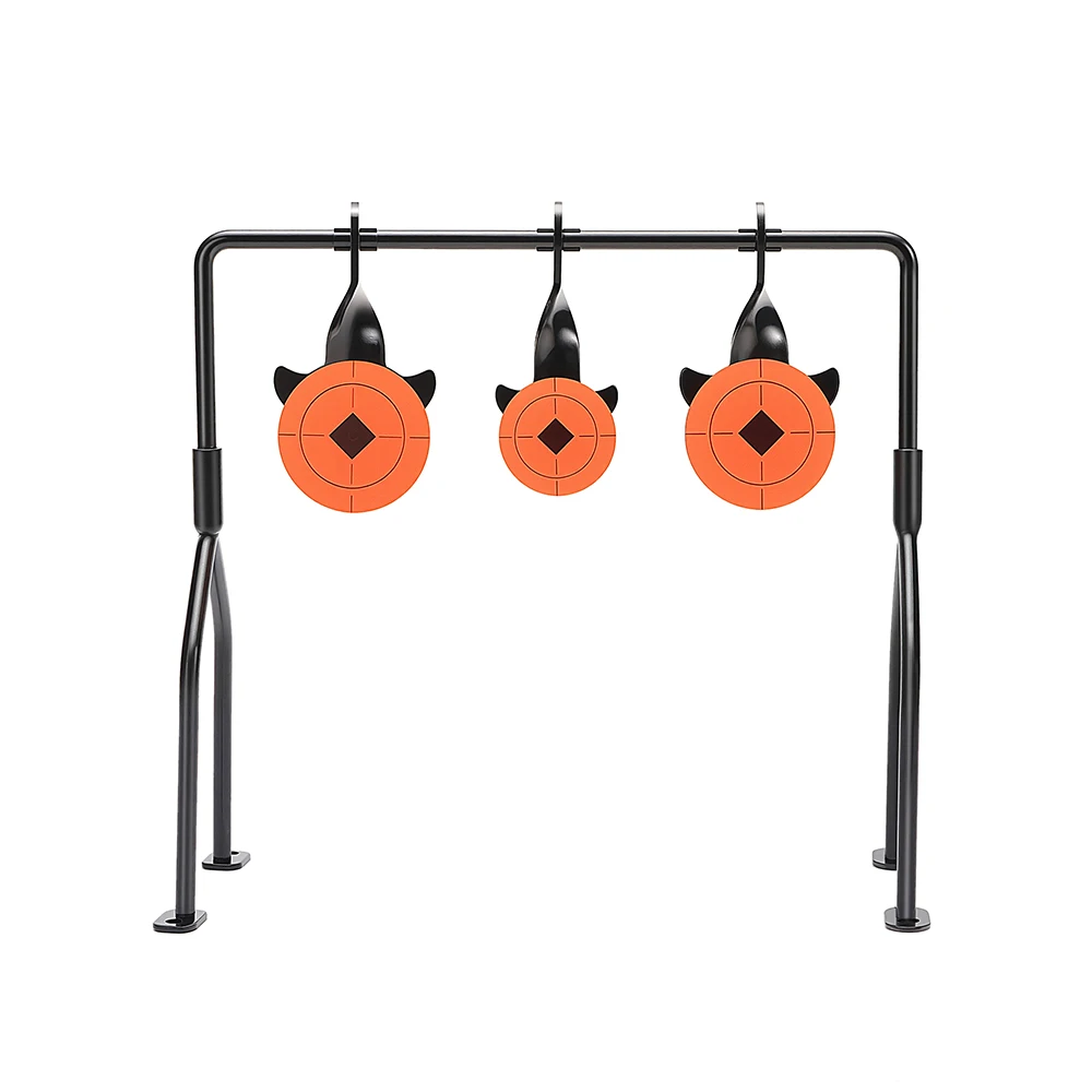 Accesorios de práctica de puntería para entrenamiento de tiro de caza al aire libre, carillón de viento, objetivo de Metal giratorio - imagen 2