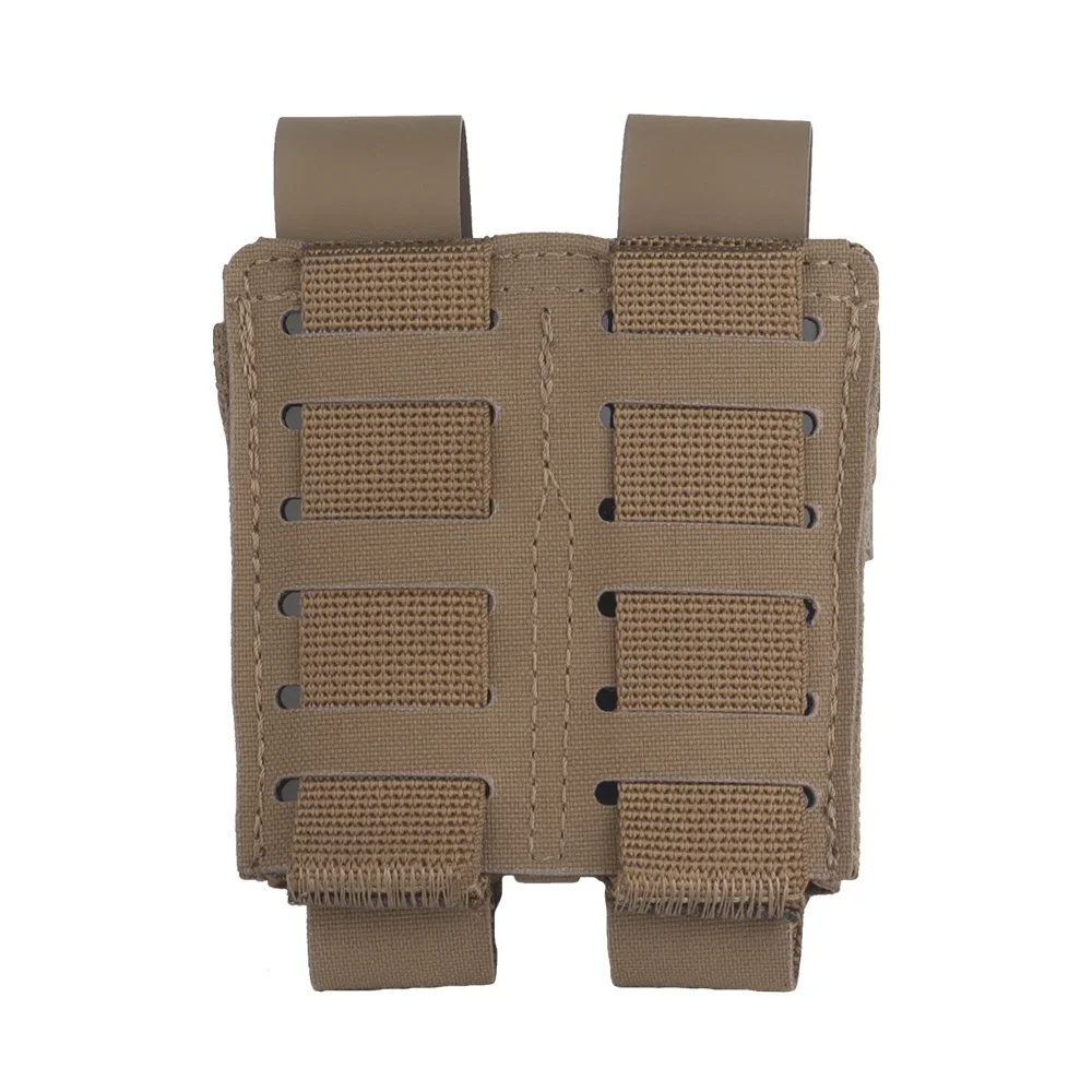 SINAIRSOFT-bolsa doble Mag de 9MM, estilo camuflaje, bolsa para revista de pistola, MOLLE, chaleco de caza Airsoft de liberación rápida, cinturón táctico - imagen 4