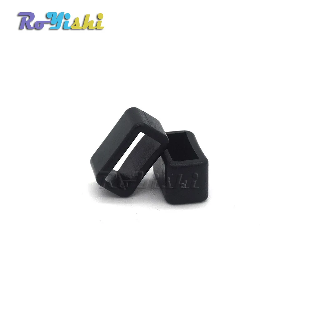 Hebillas de bucle cuadrado para cinturón de perro, arnés para Collar, mochila, correas de plástico negro de 100 pulgadas, 10mm, 3/8 unids/paquete - imagen 3