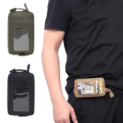 Bolsa táctica EDC riñonera impermeable tarjetas cremalleras exterior