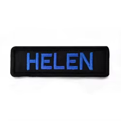 Parche con nombre personalizado, parches militares bordados, emblemas, planchado o gancho, lazo para ropa, 1 unidad
