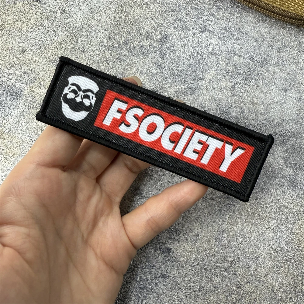 Parche táctico de moral con estampado de Robot, apliques, parches militares de gancho y bucle para ropa, pegatinas personalizadas para mochila - imagen 5