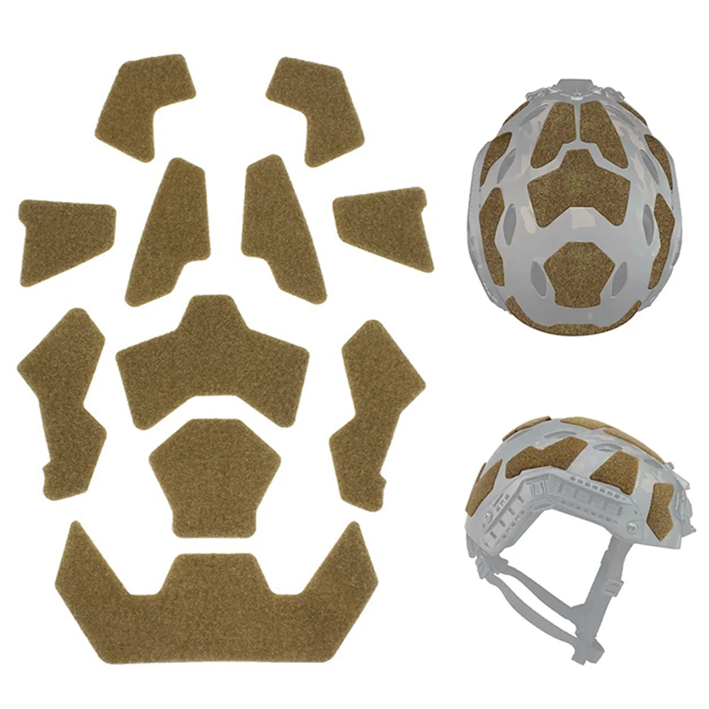 11 unids/set kits de gestión de cables para casco táctico rápido pegatina mágica cinta Universal pegatinas acolchadas para casco Tatico - imagen 5