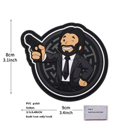 Insignia táctica PVC 3D con efecto glow para mochila