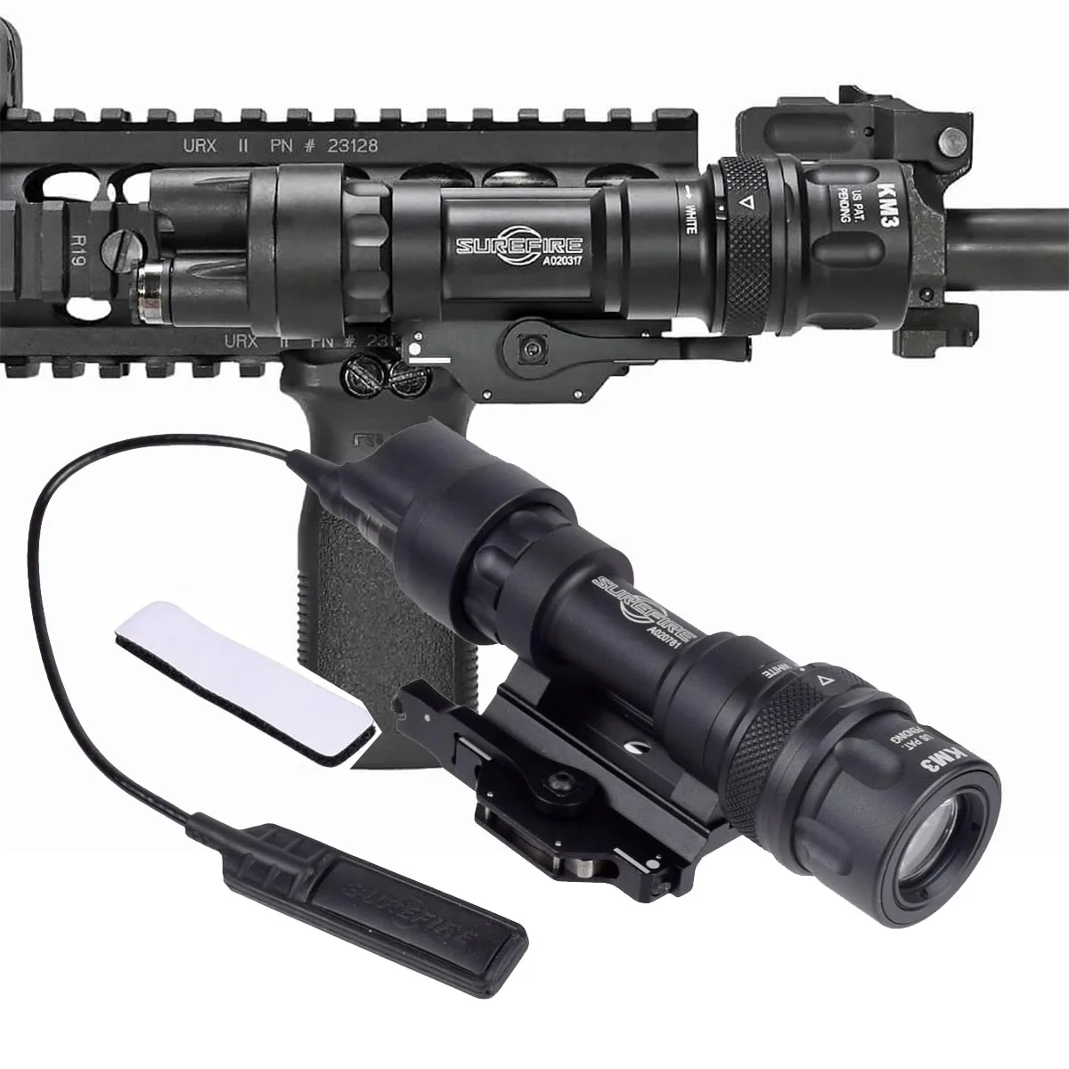 SureFire M951 M952V estroboscópico M952V-IR infrarrojo LED arma explorador luz táctica linterna caza 20mm montaje Airsoft arma luz