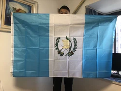 BANDERA DE SKY, envío gratis, bandera de Guatemala de 90x150cm, 3x5 pies, bandera de fútbol súper poli, bandera colgante de poliéster para interiores y exteriores