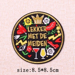 Parche termoadhesivo carnaval Oeteldonk – Insignia festiva holandesa