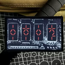 "Dispositivo de extracción automática de película PREDATOR", parche de insignia de moral, brazalete militar táctico, gancho y bucle, accesorios para mochila, pegatina