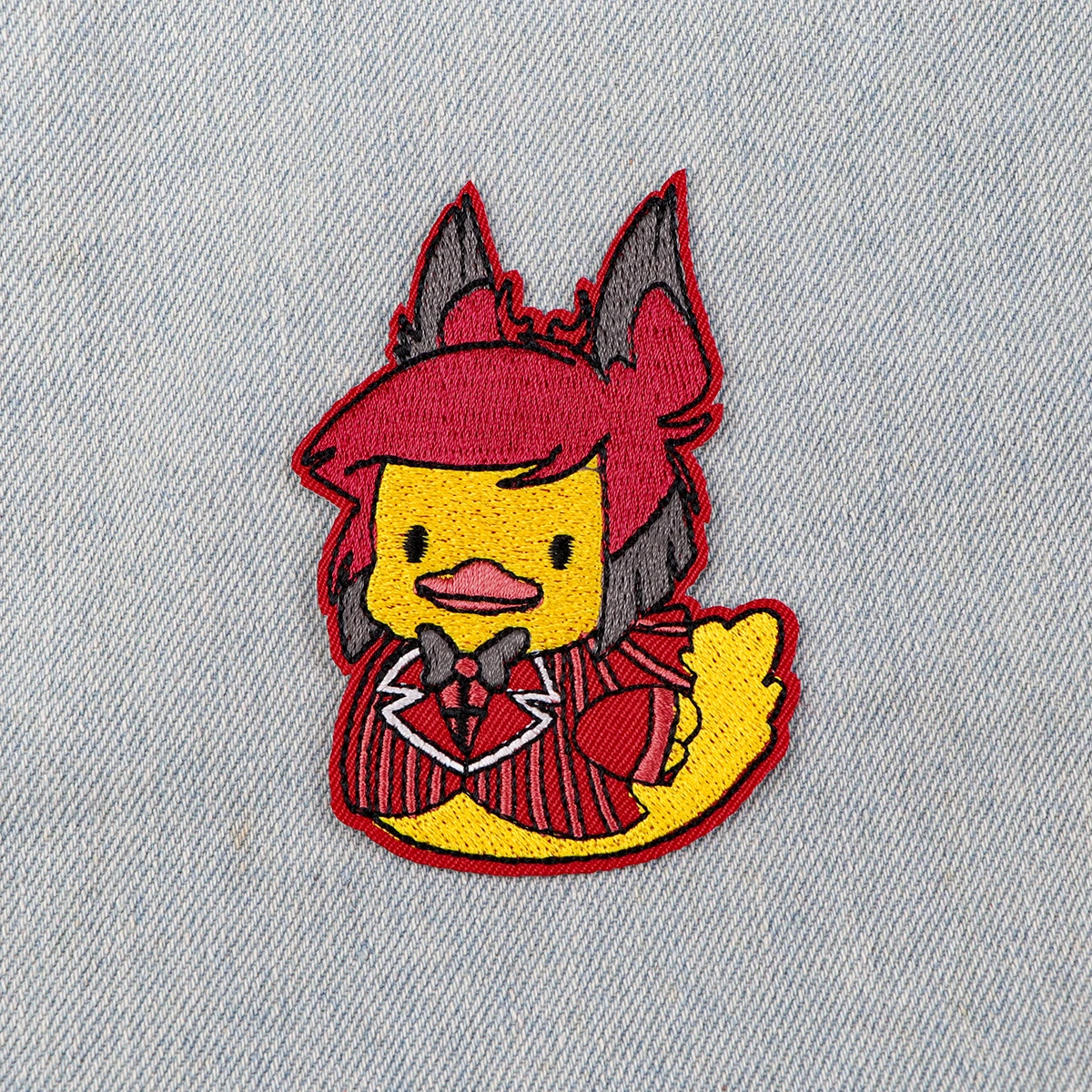 Parche bordado de pato divertido, parches termoadhesivos de dibujos animados de Anime para ropa, insignias para coser DIY - imagen 5