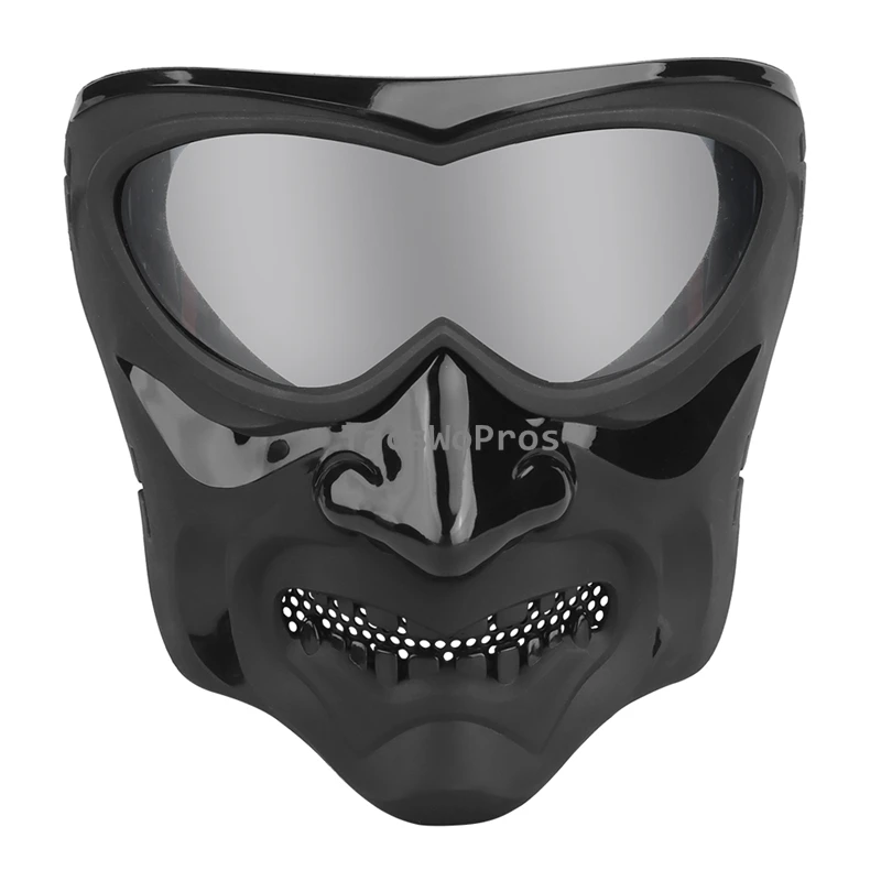 Mascarilla protectora militar Airsoft para caza, máscara de seguridad con lente HD para combate al aire libre, juego de guerra táctico - imagen 2