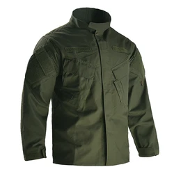 Chaqueta táctica impermeable con bolsillos MOLLE para acampar