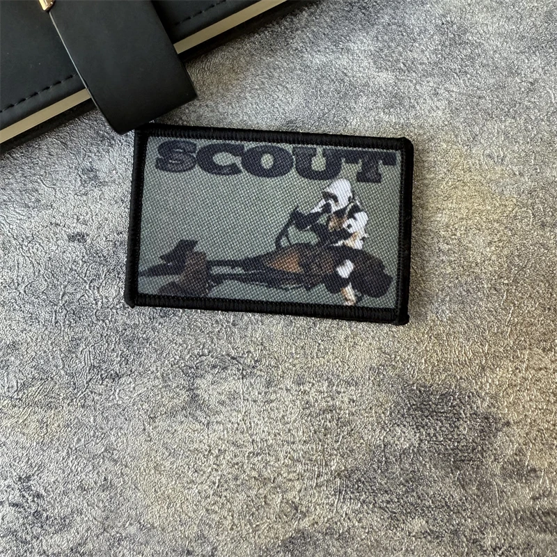 Parche táctico de motociclista Scout Trooper Morale, insignia militar, brazalete con gancho y bucle, mochila para exteriores, accesorios para sombrero, pegatinas - imagen 4