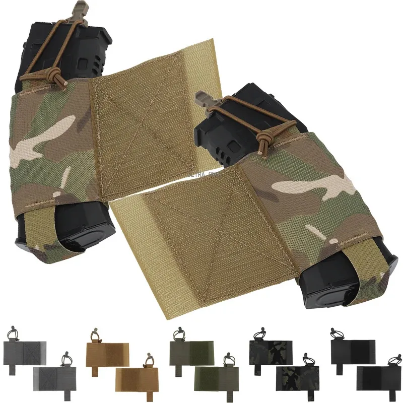 Chaleco táctico V2, bolsa de soporte elástico lateral, retención ajustable, paquete lateral de Radio, bolsa para revistas, accesorio