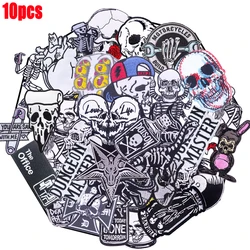 Parche bordado Punk negro y blanco – Accesorio táctico para chaquetas
