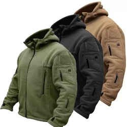Chaquetas tácticas de lana Polar térmica militar para hombre, abrigo para deportes al aire libre, Softshell, senderismo, pesca, Camping y senderismo, invierno y otoño