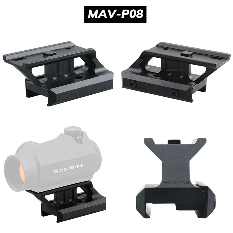 Vector 2007 Red Dot Scope Riser Rail Mount 0,5 "-1,5" perfil voladizo Picatinny Riser Mount para óptica vectorial Maverick - imagen 3