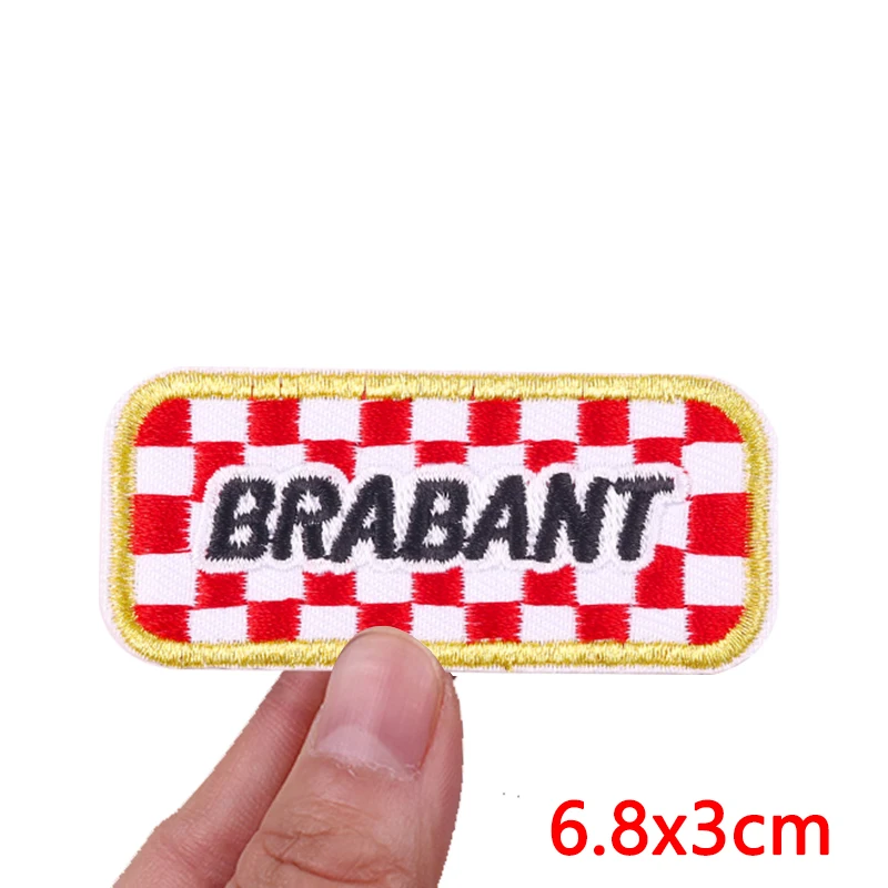 Parche de Carnaval de Países Bajos, emblema de Brabant DIY, parches bordados, parches para planchar para ropa, sombreros, insignias para coser uniformes, novedad de 2026 - imagen 4