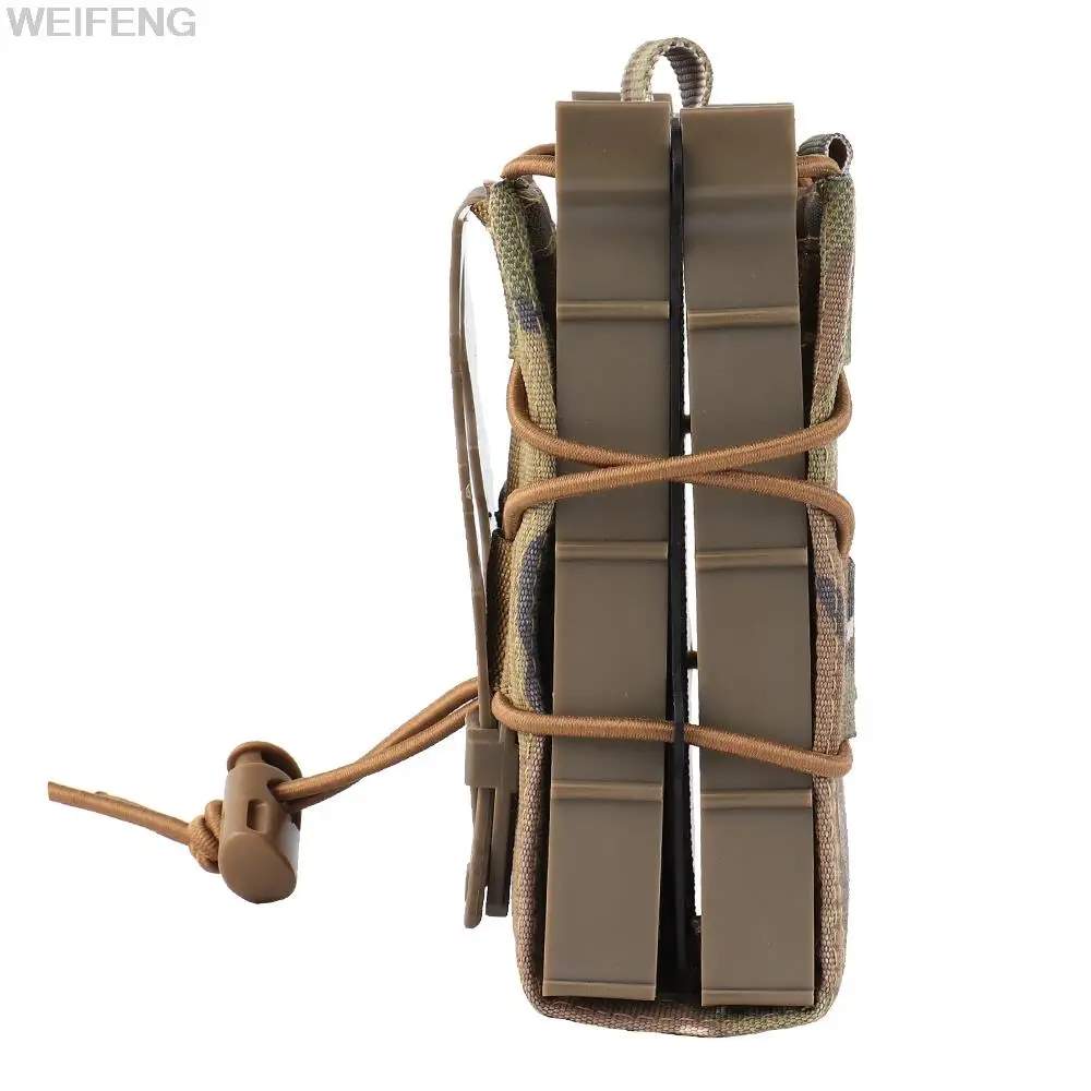 Bolsa militar para Rifle AK47, AR15, M4, Molle Mag individual/doble, funda para Airsoft, accesorios de caza, 7,62/5,56mm, M6 - imagen 3