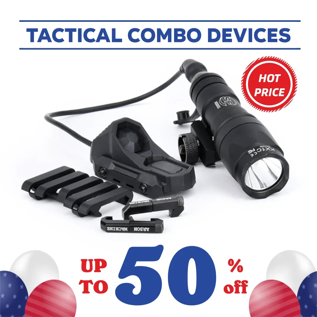 Sistema de guía de Cable de Clip de Cable táctico para SF M300 M600 linterna con AXON de doble función interruptor de presión remoto de 20mm