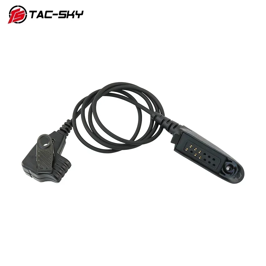 TAC-SKY auriculares tácticos micrófono de mano Walkie Talkies adaptador para COMTA versión IPSC auriculares de disparo para GP320 GP328 GP140 - imagen 4