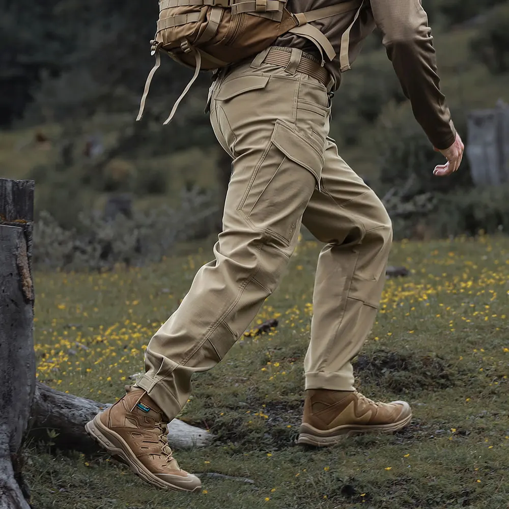 Emersongear-pantalones tácticos Softshell de antílope con etiqueta azul, pantalones Cargo resistentes al agua, corte ergonómico, para acampar y cazar, EMB9754 - imagen 5