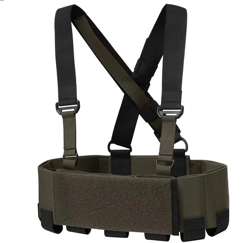 Equipo de pecho táctico RD ligero con bolsa magnética 5,56, portador de placa Airsoft, chaleco táctico, aparejo de pecho listo, Ranger verde - imagen 2