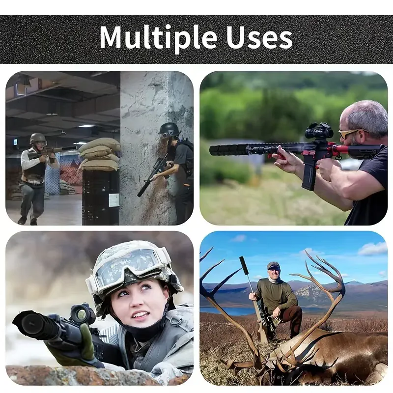 Cubierta protectora del silenciador del accesorio táctico al aire libre cubierta resistente a los arañazos disfrazado 14 * 22Cm - imagen 3