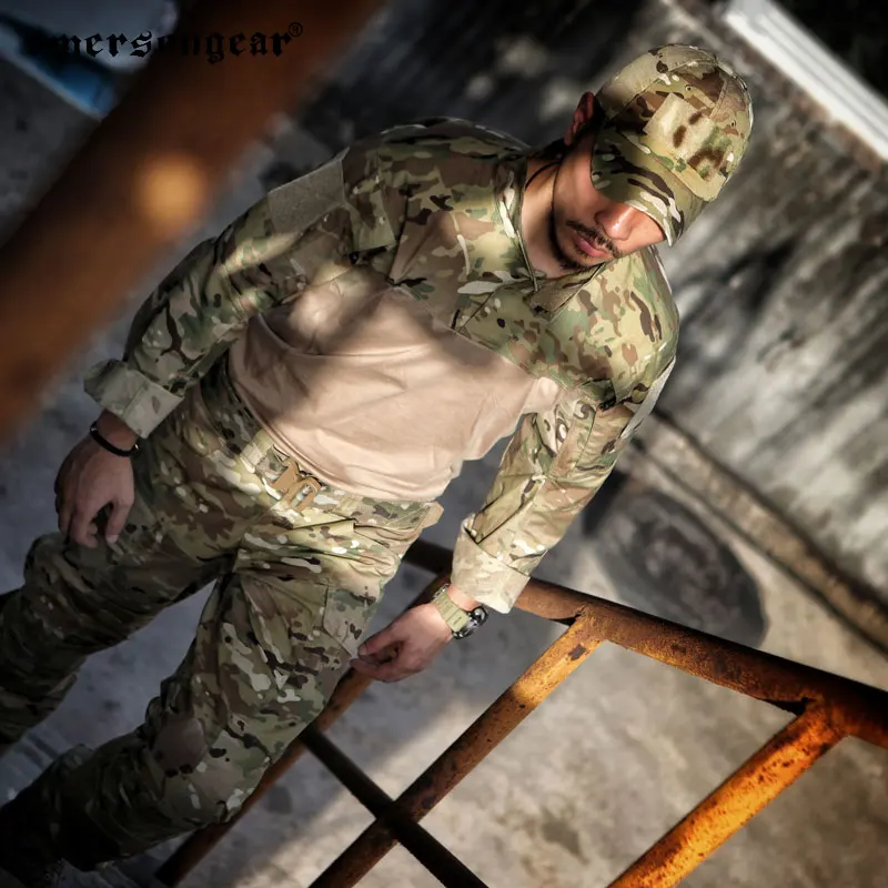 EMERSONGEAR-Camiseta de asalto táctica para hombre, camiseta ligera de combate, tácticas, caza, senderismo, camisetas de manga larga, entrenamiento al aire libre MC - imagen 3