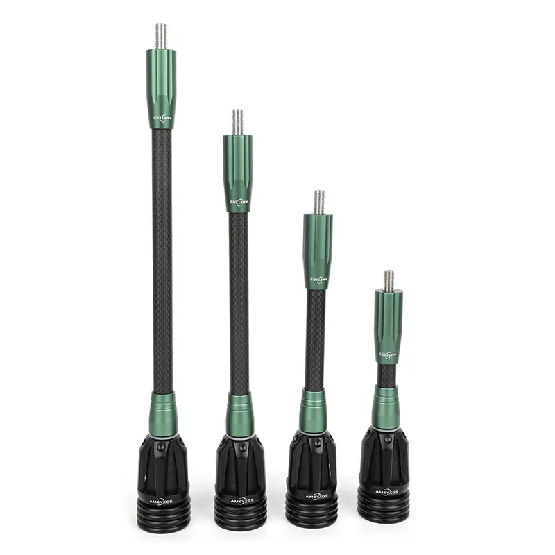 Barra de equilibrio de carbono 3k, varilla estabilizadora de arco de 6/8/10/12 pulgadas, arco y flecha, tiro con arco, caza, objetivo, absorción de golpes - imagen 4